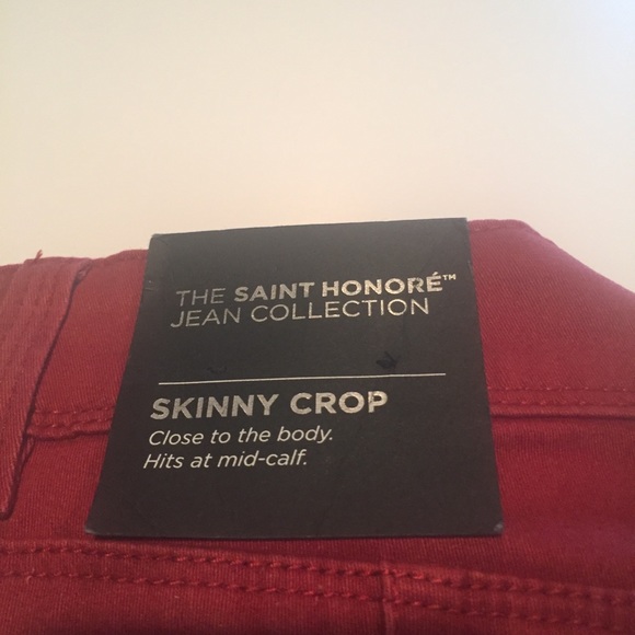 White House BlackMarket Cropped Twill Skinny Jeans Size 12 - Picture 3 of 4